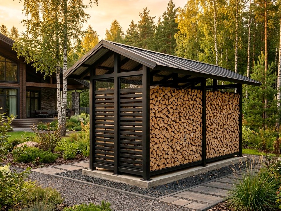 Как хранить дрова на участке Молоково